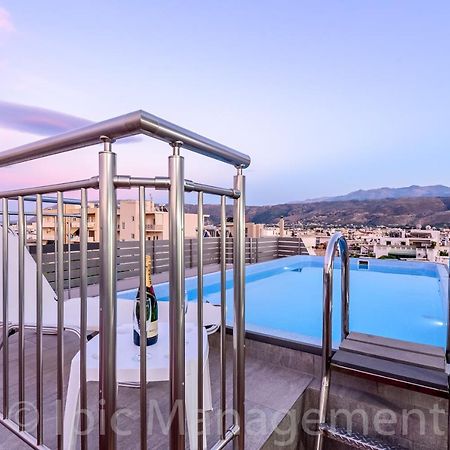 City Center Apartment With Rooftop Swimming Pool Chania  Exterior foto